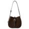Furla suède crossbody tas Dora Mini donkerbruin