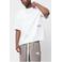 Equalité oversized T-shirt met backprint - ecru