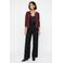 VERO MODA rechtvallend gebreid vest - donkerrood