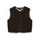 VERO MODA teddy gilet - donkerbruin