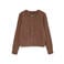 VERO MODA rechtvallend gebreid vest - bruin