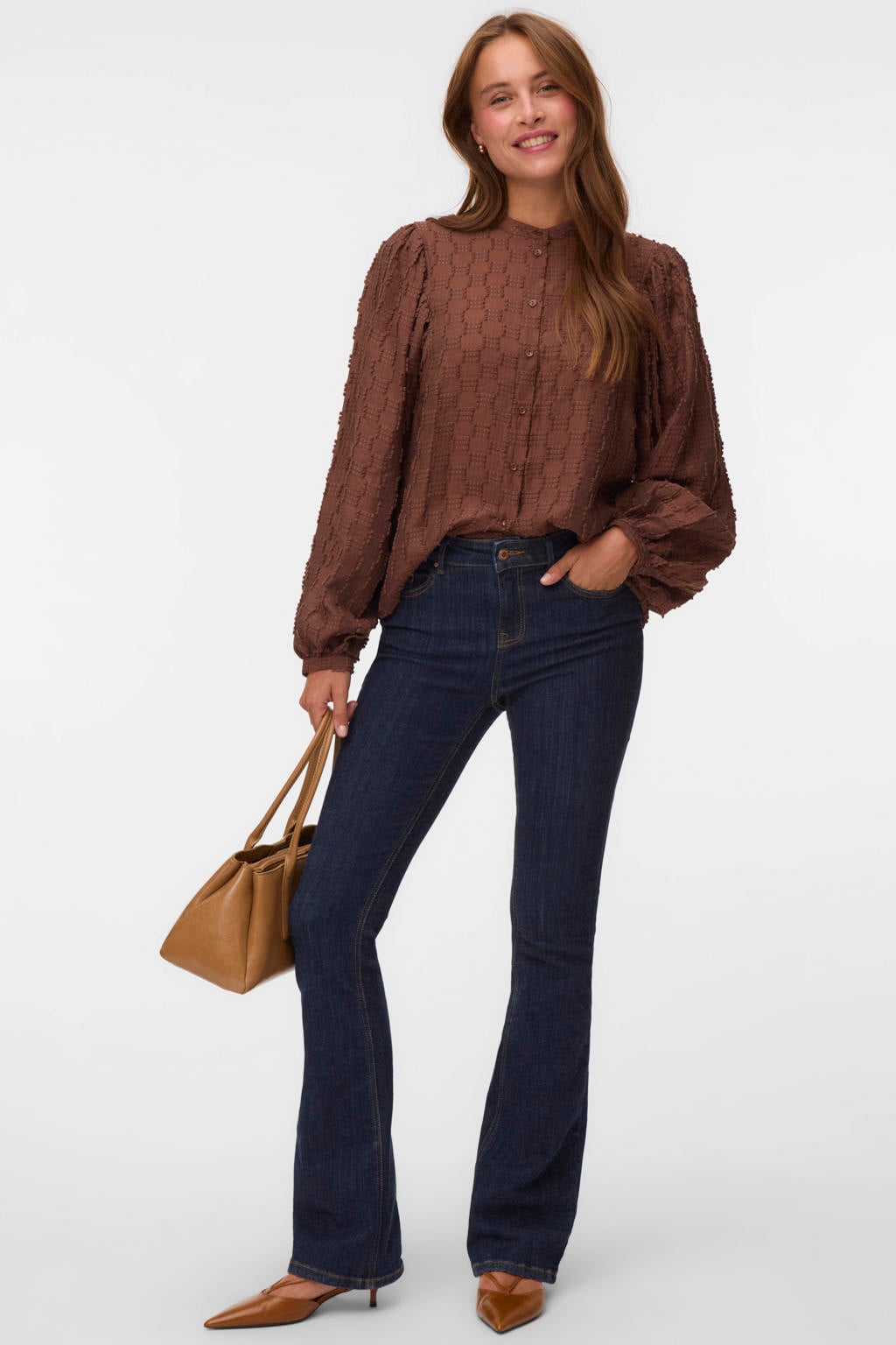 VERO MODA blouse - bruin