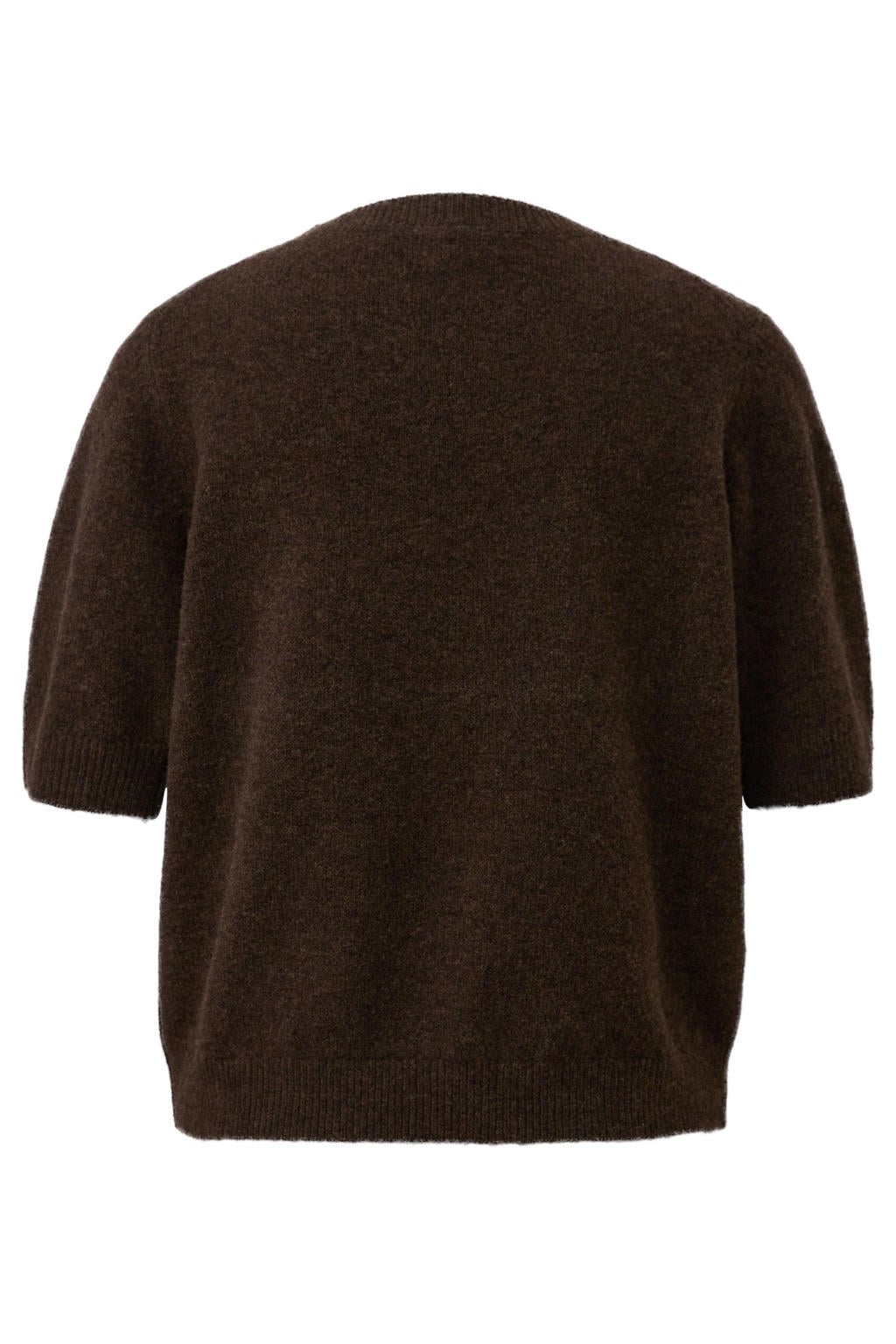 s.Oliver BLACK LABEL gebreide trui met wol - donkerbruin