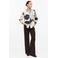 s.Oliver BLACK LABEL satijnen blouse met print - grijs