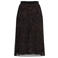 s.Oliver BLACK LABEL semi-transparante midi plissé rok met panterprint - donkerbruin