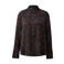 s.Oliver BLACK LABEL blouse met panterprint - donkerbruin