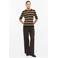 s.Oliver BLACK LABEL gebreide gestreepte trui - beige
