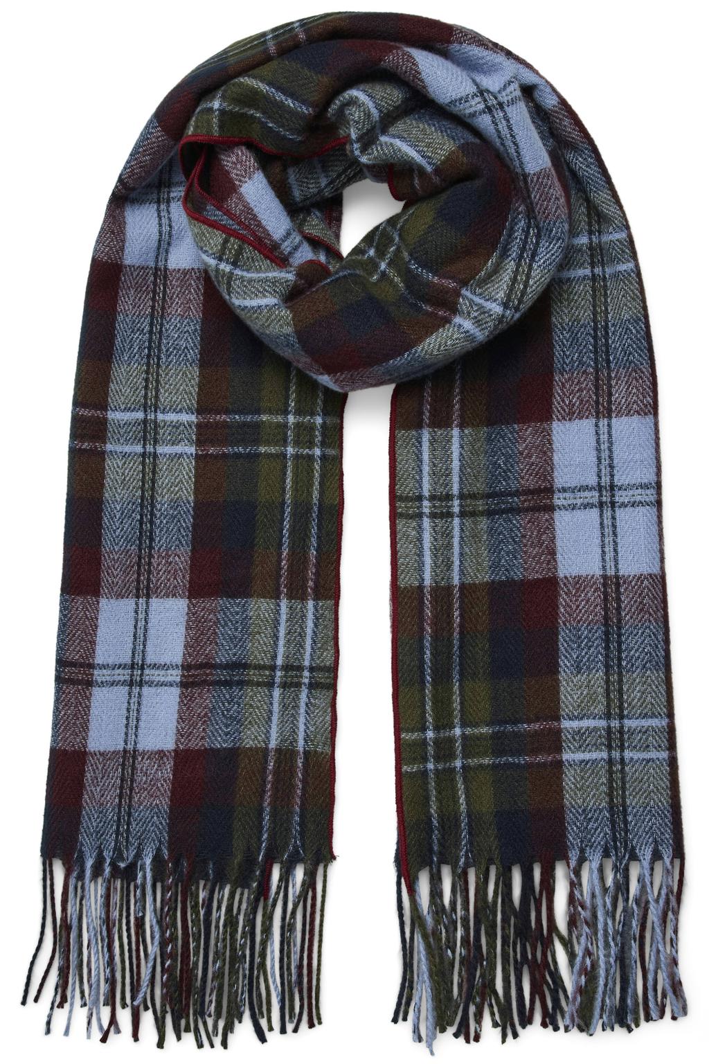VERO MODA geruite sjaal VMSUNA donkerblauw