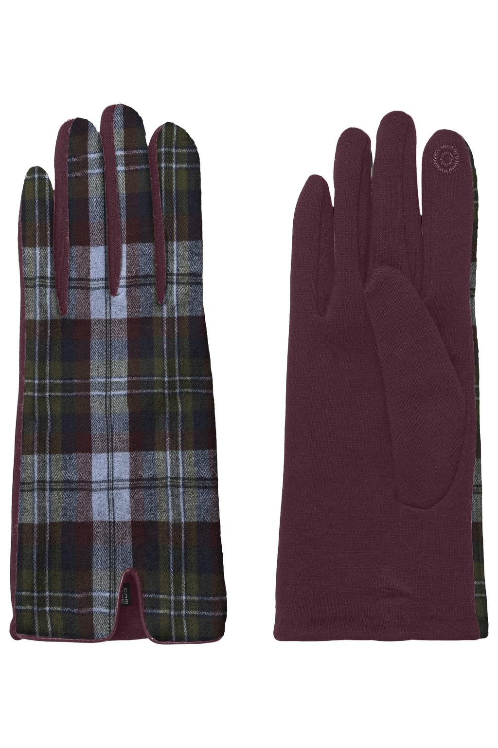 VERO MODA geruite handschoenen VMMINDY donkerblauw