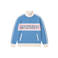 Prohibited katoenen regular fit gebreide jacquard trui met print - light blue