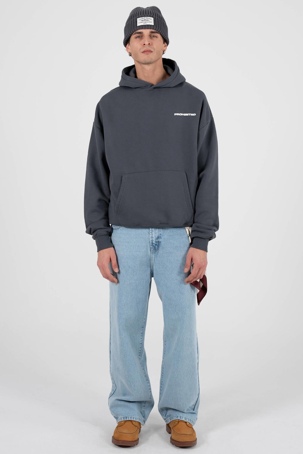 Prohibited Milano relaxed fit jeans - lichtblauw