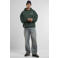 Prohibited oversized hoodie met backprint - groen