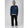 Prohibited oversized gebreide trui met backprint - donkerblauw