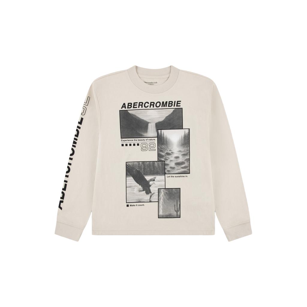 Abercrombie & Fitch longsleeve met print - beige