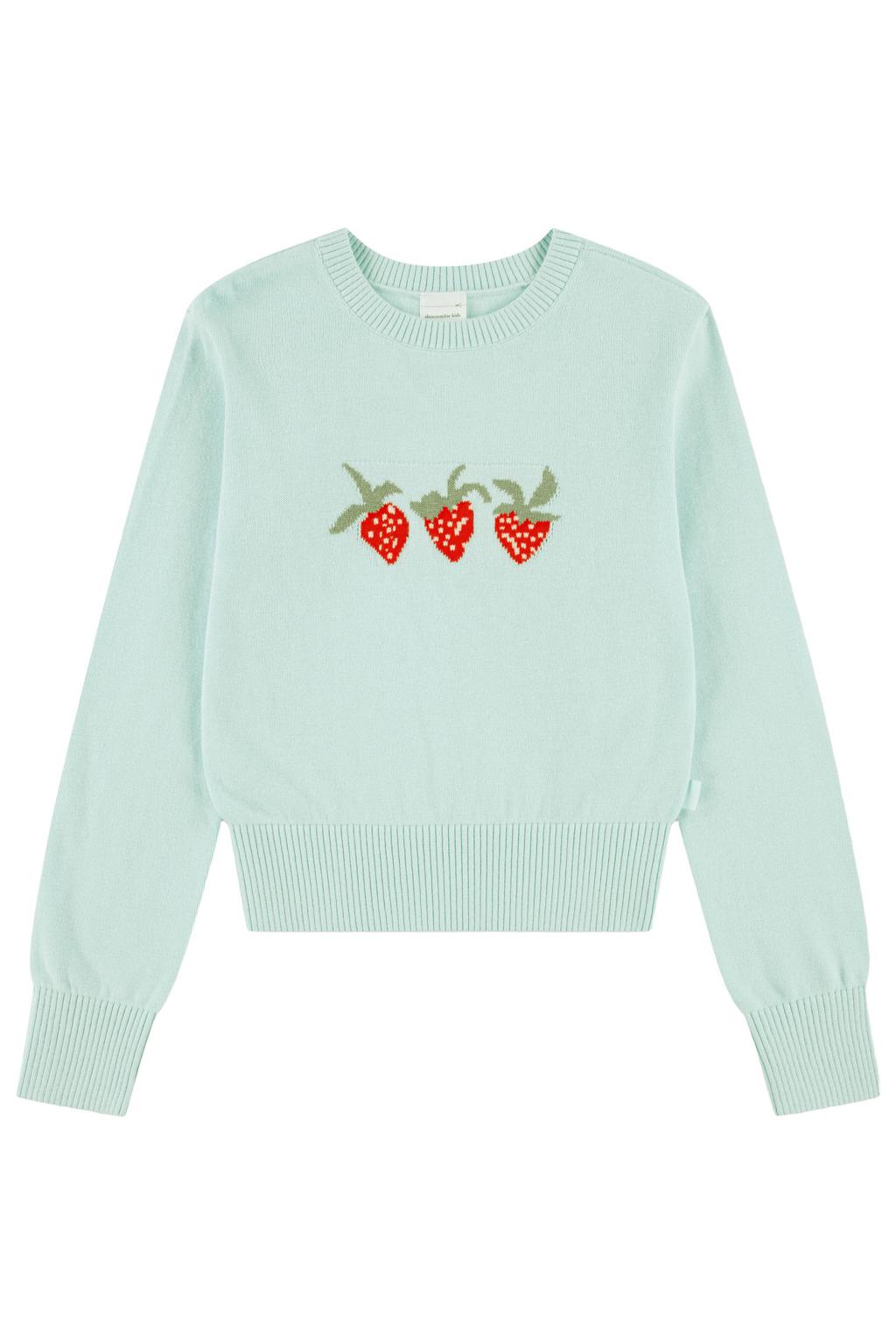 Abercrombie & Fitch sweater met print - turquoise