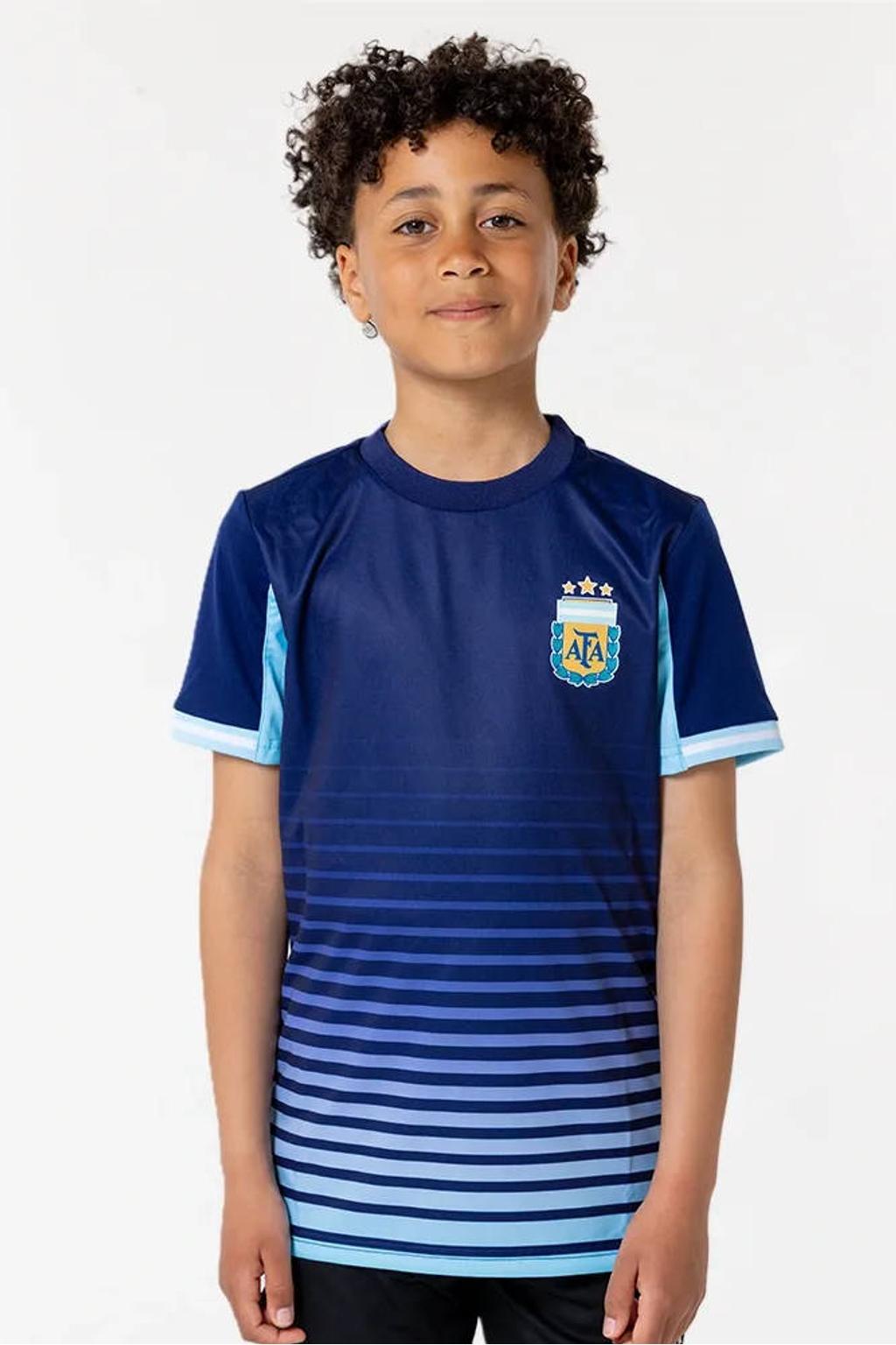 Official Fanwear Argentinië Uit Shirt Blauw