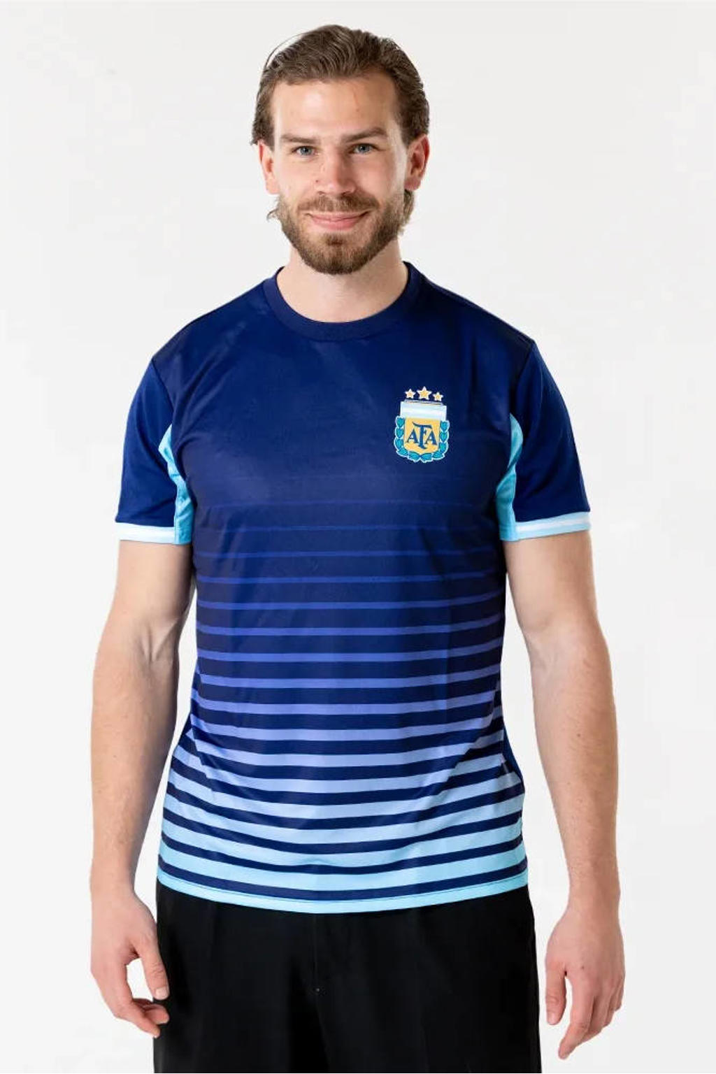 Official Fanwear Argentinië Uit Shirt Blauw