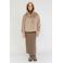 Moscow faux fur jas - taupe
