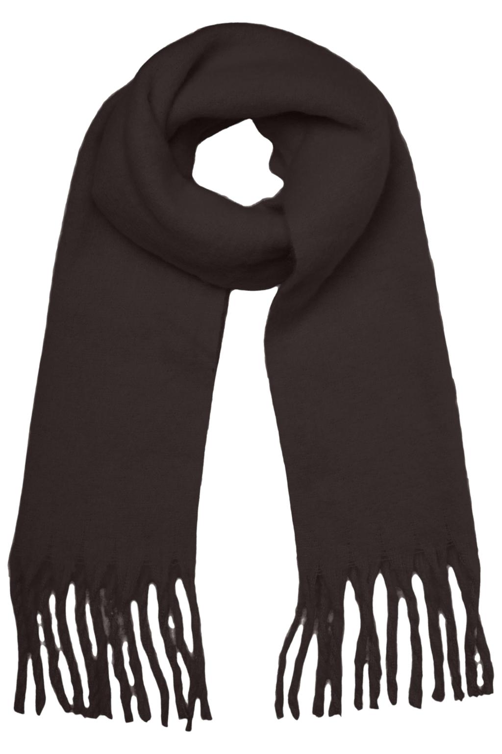 VERO MODA sjaal VMIVY met franjes bruin