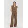 HARPER & YVE high waist wide leg broek - kaki