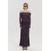 HARPER & YVE maxi rok met split en stippen - bruin