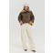 HARPER & YVE imitatiebont lammy coat met imitatiebontkraag - groen