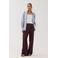 HARPER & YVE wide leg pantalon - donkerpaars