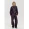 HARPER & YVE imitatieleren wide leg broek - donkerpaars