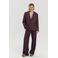 HARPER & YVE high waist wide leg broek met plooien - donkerpaars
