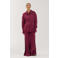 HARPER & YVE blouse met ceintuur - wijn rood