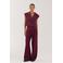HARPER & YVE wide leg broek - wijnrood