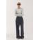HARPER & YVE wide leg pantalon - antraciet