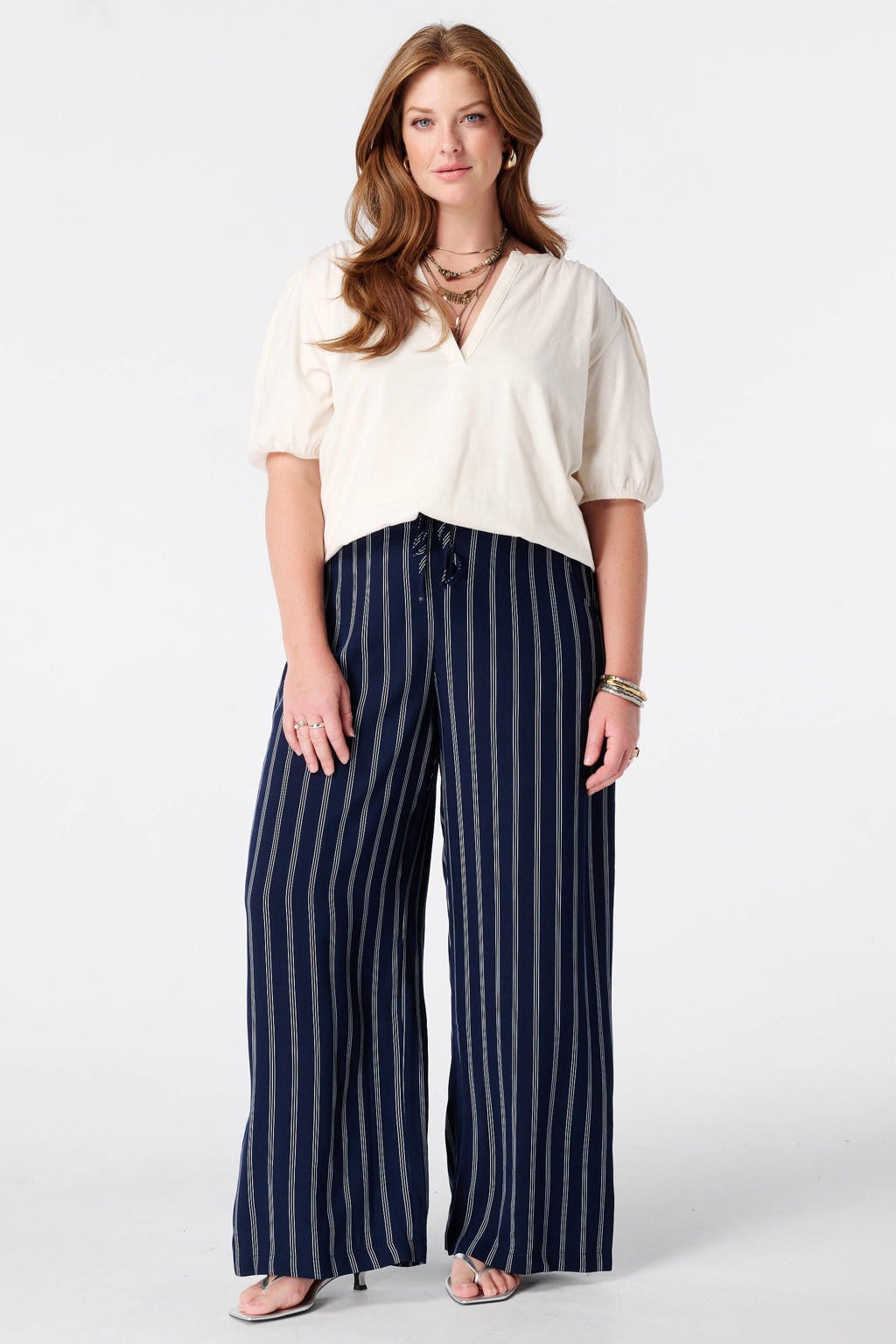 MS Mode top Plus Size - ecru