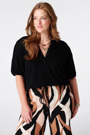 top Plus Size - zwart