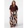MS Mode top Plus Size - bruin