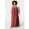 MS Mode viscose maxi jurk Plus Size - donkerrood