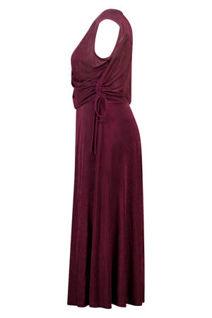 midi jurk Plus Size - donkerrood