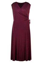thumbnail: MS Mode midi jurk Plus Size - donkerrood