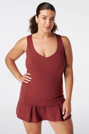 sporttop Plus Size - bordeauxrood