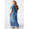 MS Mode midi jurk Plus Size - blauw