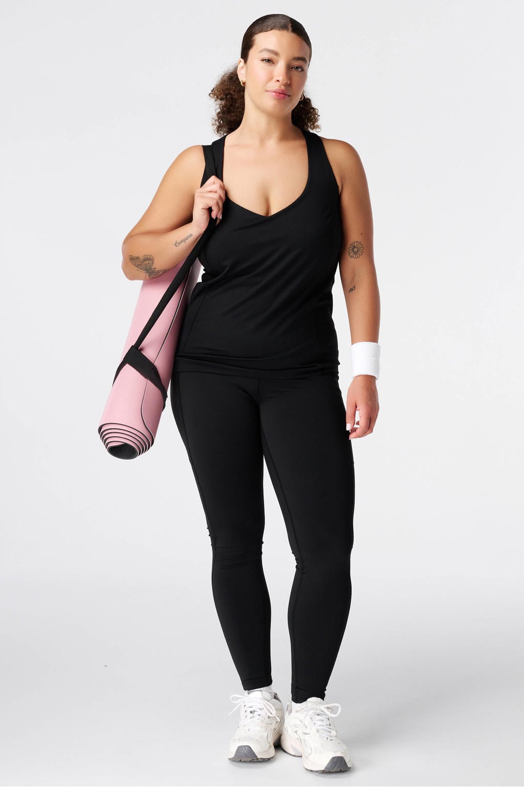 MS Mode sporttop Plus Size - zwart