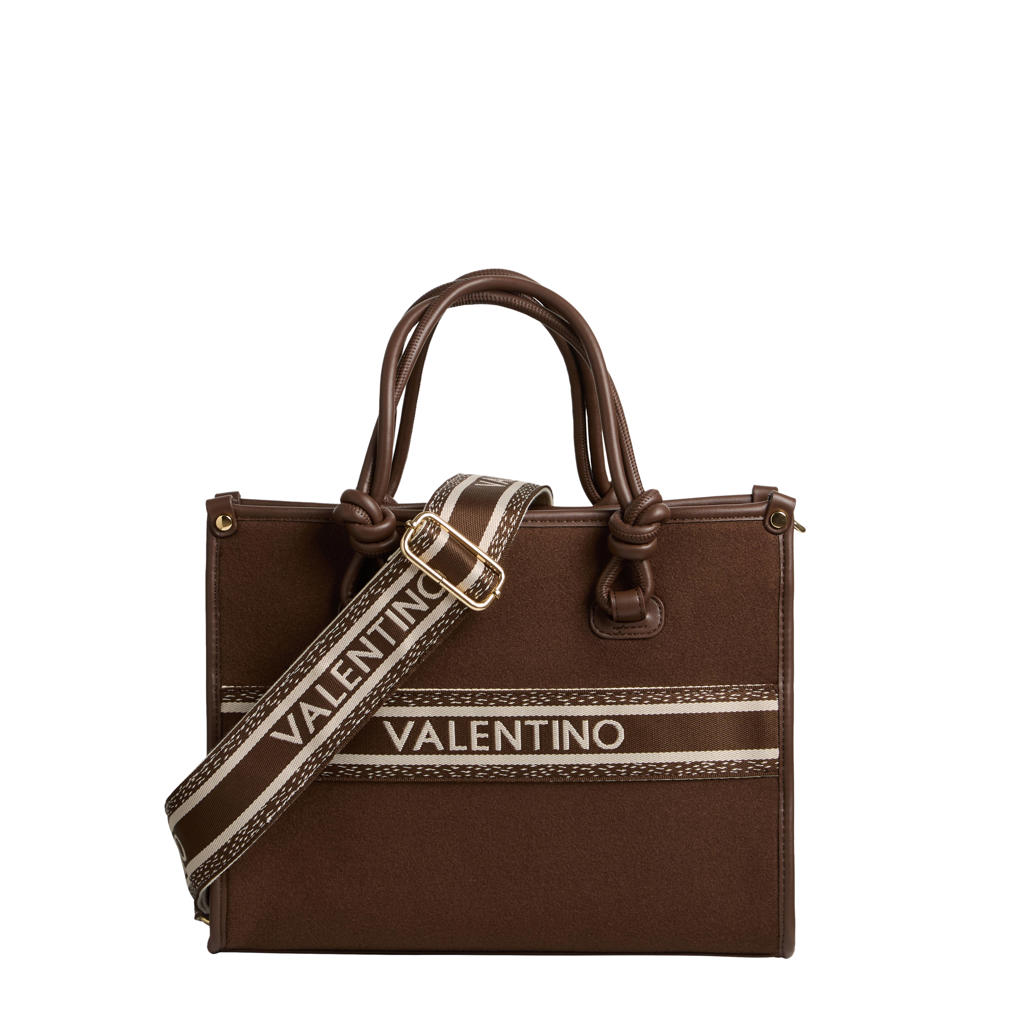 Valentino Bags mini shopper Winter Aella donkerbruin