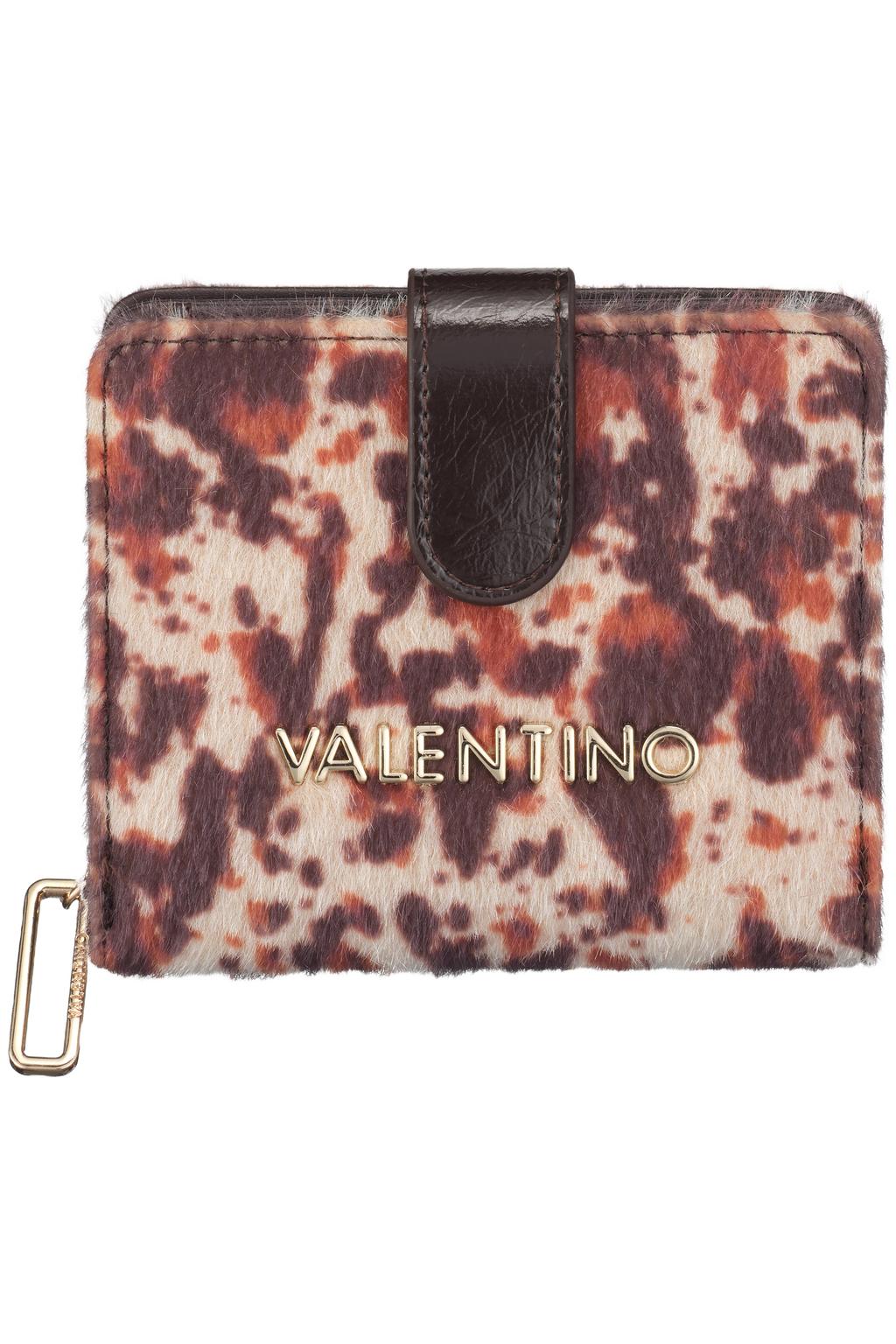 Valentino Bags portemonnee Line met koeienprint bruin