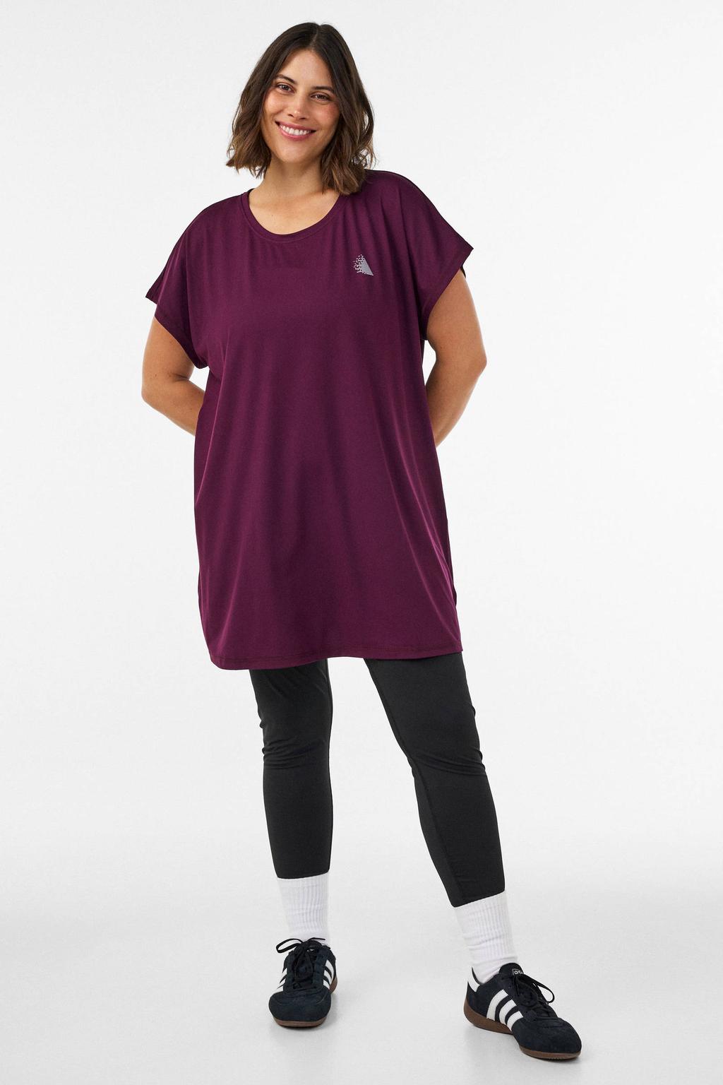 ACTIVE By Zizzi sportshirt - donkerrood