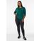 ACTIVE By Zizzi sportshirt met driekwart mouwen - donkergroen