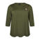 ACTIVE By Zizzi sportshirt met driekwart mouwen - olijfgroen