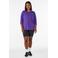 ACTIVE By Zizzi sportshirt met driekwart mouwen - paars