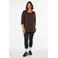 ACTIVE By Zizzi sportshirt met driekwart mouwen - donkerbruin