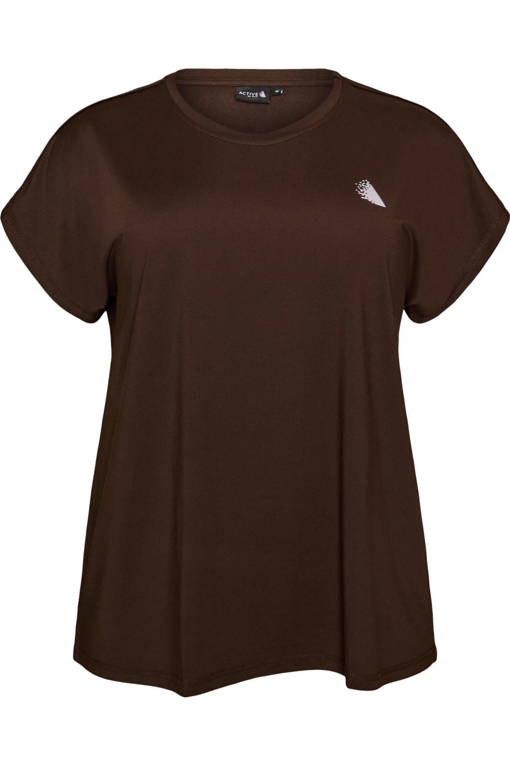 ACTIVE By Zizzi sportshirt - donkerbruin