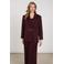 NUKUS oversized blazer - aubergine